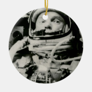 John Glenn & Firendship 7 - Zie beide kanten Keramisch Ornament