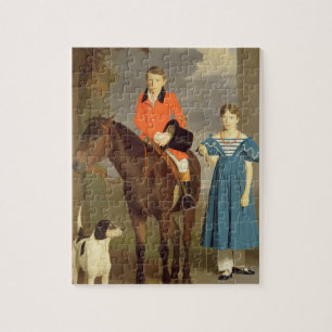 John Gubbins Newton en zijn zuster Mary, 1832-33 ( Legpuzzel