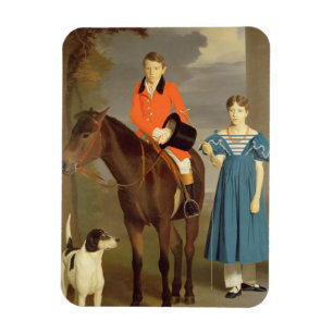 John Gubbins Newton en zijn zuster Mary, 1832-33 ( Magneet