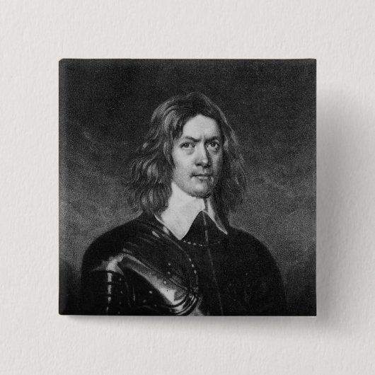 John Hampden Vierkante Button 5,1 Cm (Voorkant)