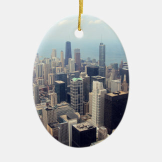 John Hancock Center en Trump Tower, Chicago Keramisch Ornament