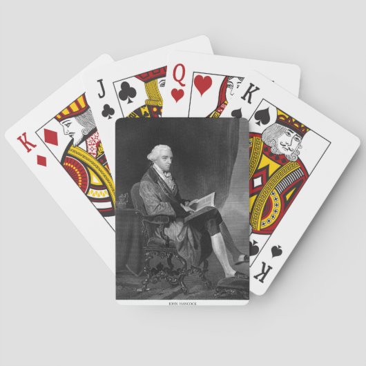 John Hancock Speelkaarten (Achterkant)