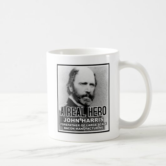 John Harris Bacon Hero Drôle Mug (Droite)