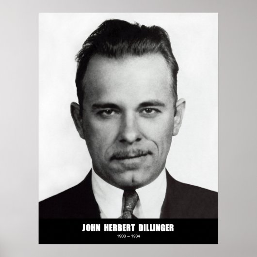 John Herbert Dillinger Poster (Voorkant)