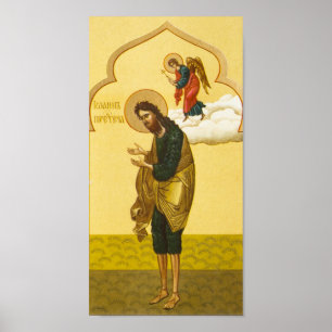 John het Russische pictogram van Baptist Poster
