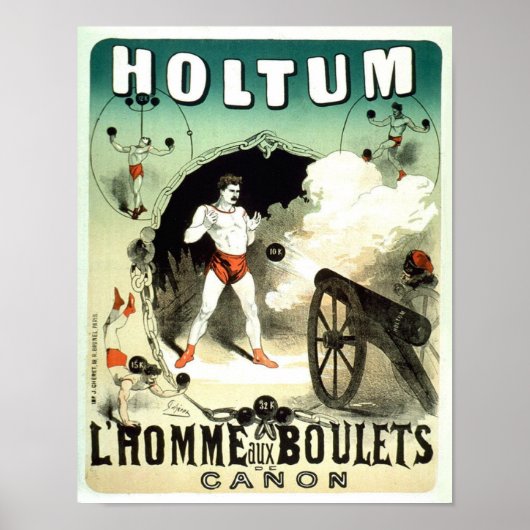 John Holtum Circus Strongman Poster (Voorkant)