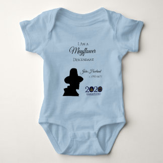 John Howland Mayflower Baby Bodysuit