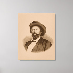 John Hunt Morgan Canvas Afdruk