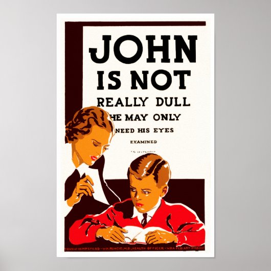 John is niet echt saai poster (Voorkant)