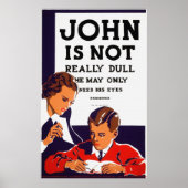 John is niet echt saai Poster (Voorkant)