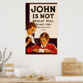 John is niet echt saai poster (Keuken)