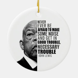 John is nooit bang om wat lawaai te maken Lewis Keramisch Ornament