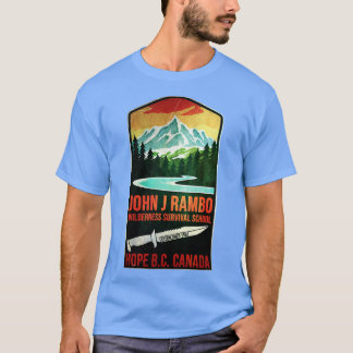 John J. Rambo Wilderness Overlevingsschool T-shirt