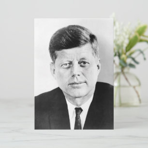 John Jack Kennedy President Witte Huis Feestdagenkaart