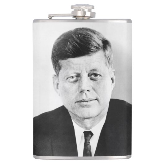 John Jack Kennedy President Witte Huis Heupfles (Voorkant)