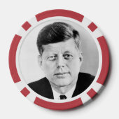 John Jack Kennedy President Witte Huis Poker Chips (Achterkant)