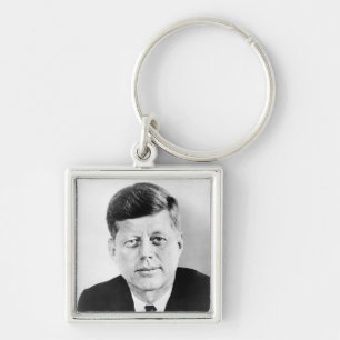 John Jack Kennedy President Witte Huis Sleutelhanger