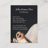 John James Audubon Barn Owls Carte de visite (Dos)