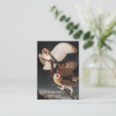 John James Audubon Barn Owls Visitekaartje (Staand voorkant)