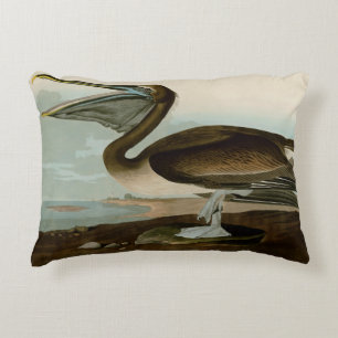 John James Audubon Brown Pelican Artwork schildere Accent Kussen