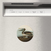 John James Audubon Brown Pelican Artwork schildere Magneet (Insitu (Vaatwasser))