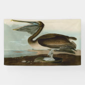 John James Audubon Brown Pelican Artwork schildere Spandoek (Horizontaal)