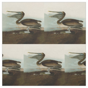 John James Audubon Brown Pelican Artwork schildere Stof