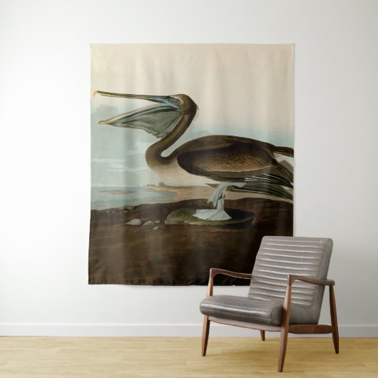 John James Audubon Brown Pelican Artwork schildere Wandkleed (In situ)
