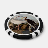 John James Audubon White Ibis Bird Print Classic Poker Chips (Enkel)