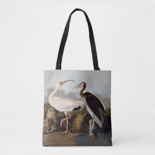 John James Audubon Witte Ibis Vogelprint Klassieke Draagtas