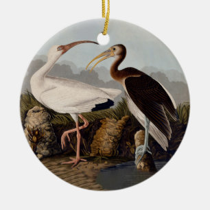 John James Audubon Witte Ibis Vogelprint Klassieke Keramisch Ornament