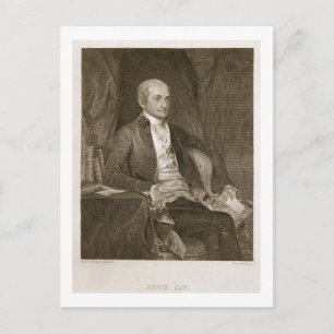 John Jay, gegraveerd door Asher Brown Durand (1796 Briefkaart
