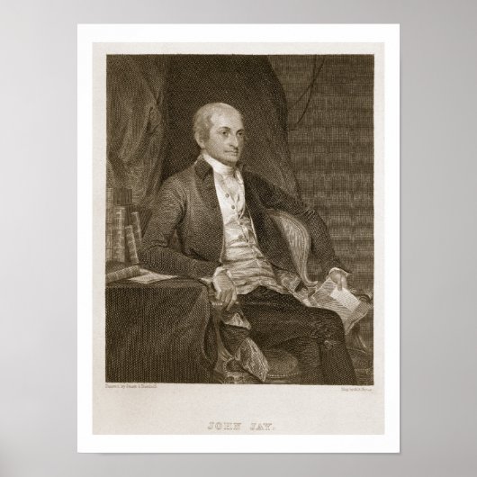 John Jay, gegraveerd door Asher Brown Durand (1796 Poster (Voorkant)