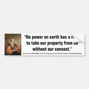 John Jay JURY HEEFT HET RECHT OM HET JURIDISCHE KW Bumpersticker