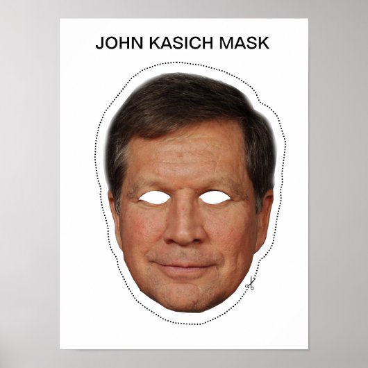 John Kasich Mask Poster (Voorkant)