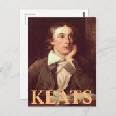 John Keats Briefkaart (Voorkant / Achterkant)