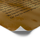 John Keats, The Human Season Poster (Hoek)