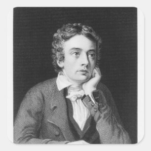 John Keats Vierkante Sticker
