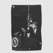 John Kennedy 35e President van de Verenigde Staten Golfhanddoek (Voorkant)