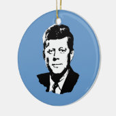 John Kennedy Keramisch Ornament (Links)