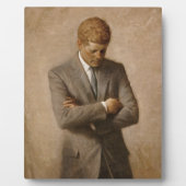 John Kennedy US Presidential White House Portret Fotoplaat (Voorkant)