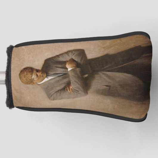 John Kennedy US Presidential White House Portret Golfheadcover (Voorkant)