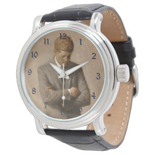 John Kennedy US Presidential White House Portret Horloge