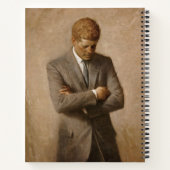 John Kennedy US Presidential White House Portret Notitieboek (Achterkant)