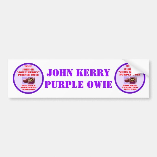 JOHN KERRY PAARSE OWIE BUMPERSTICKER (Voorkant)