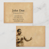 John L. Sullivan Calling Card Contactkaartje (Voorkant / Achterkant)