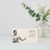 John L. Sullivan Visitekaartje (Staand voorkant)