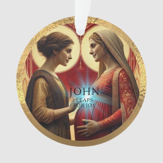 John Leaps pour l'ornement acrylique de joie (devant)