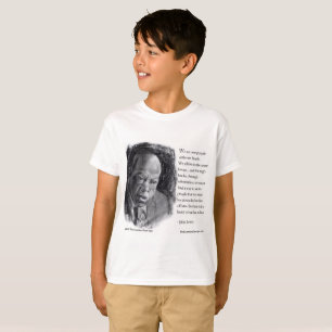 John Lewis en Quote Beauely portret T-shirt
