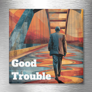 John Lewis Good Trouble Brug Oversteken Magneet